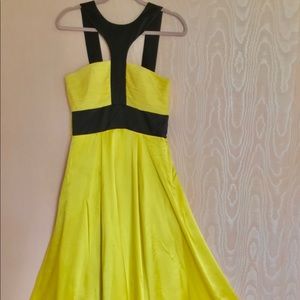 Brilliant Yellow Silk Ball Gown Prom Dress